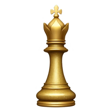 glitter chess piece bishop sticker