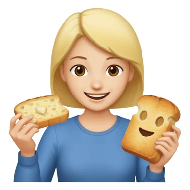 hitting someone with garlic bread sticker