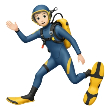 water Diving suit shoe flipper sticker
