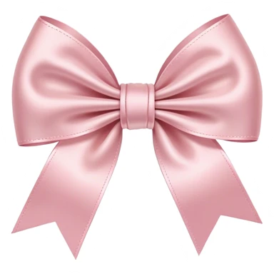 light pink ribbon bow sticker