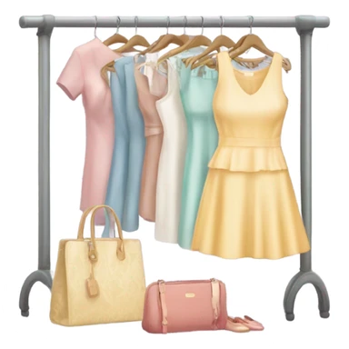 Clothing rack feminine  sticker