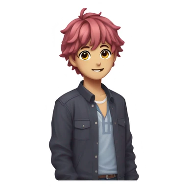 Sayori from Doki Doki Literature Club as a Boykisse sticker