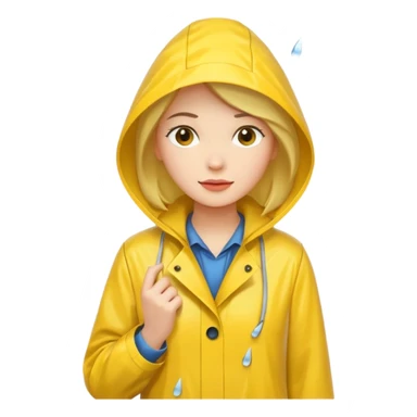 Raincoat Pedestrian woman sticker