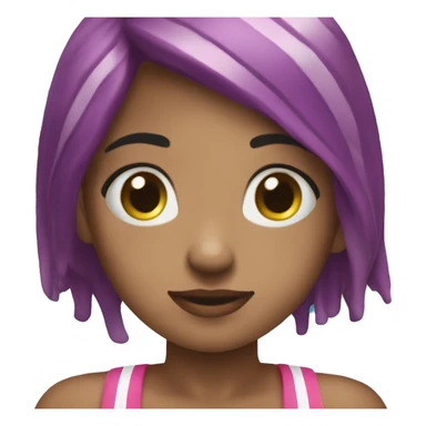 ￼ a girl swimming in the pool sticker