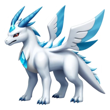 Kyurem-reshiram-Lugia-suicune-glaceon-hybrid, full body sticker