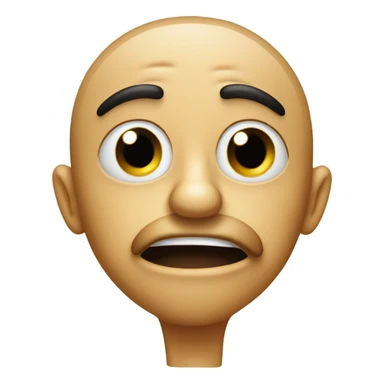 Pinches nose because of a bad smell sticker