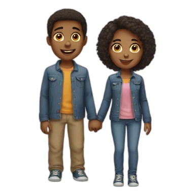 Brother sister sticker