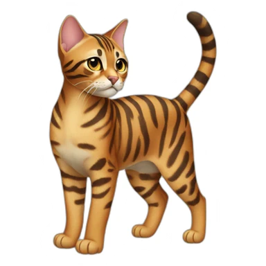 Bengal Cat Full Body sticker