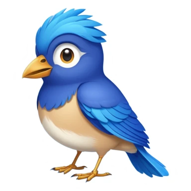blue bird from Brazil, rio sticker