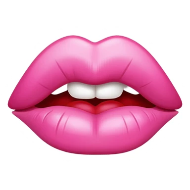 pink version of 💋 sticker