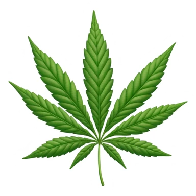 Emoji de una Hoja de marihuana  sticker