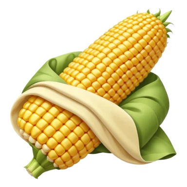 corn on the cob wrapped in a blanket sticker