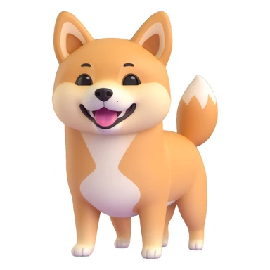 shiba inu happy sticker