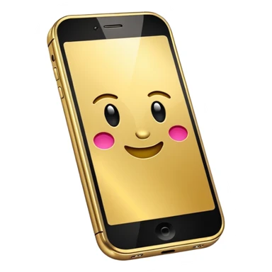 gold cell phone sticker