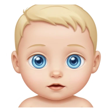 Baby with blue eyes sticker