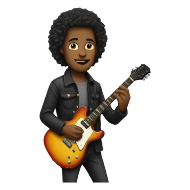 Guitarist sticker