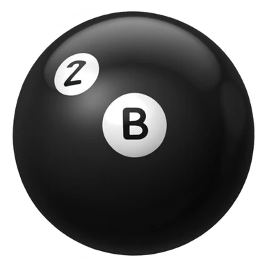 Black pull Ball with MB written on it. Nothing else no holes or anything. sticker