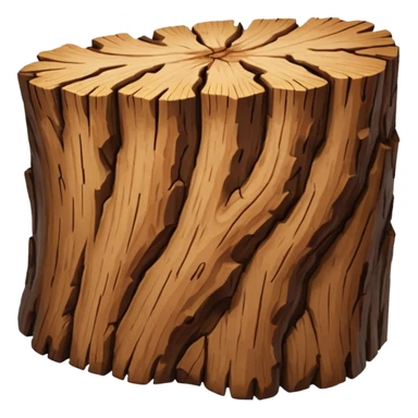 brown piece of oak bark sticker