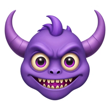 One eye, one horn flying purple people eater sticker