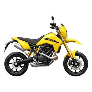 yellow and black super motard motorcycle sticker