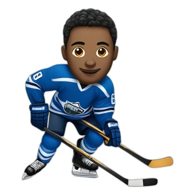 hockeyplayer sticker