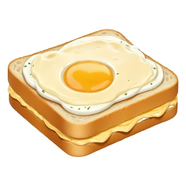 mashed egg sandwich sticker