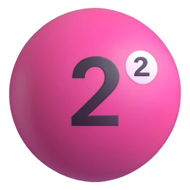 pink billiard ball with the number 23 sticker