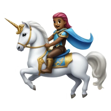 Dauphin ride a unicorn  sticker