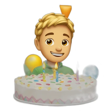 Arthur qui fête son anniversaire sticker