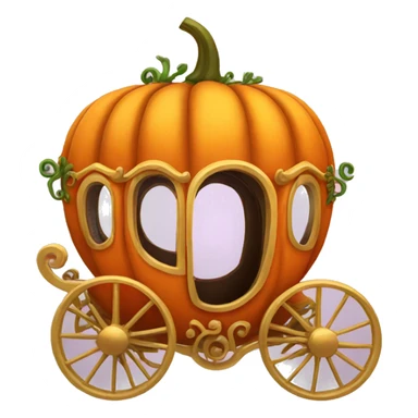 fancy pumpkin carriage  sticker
