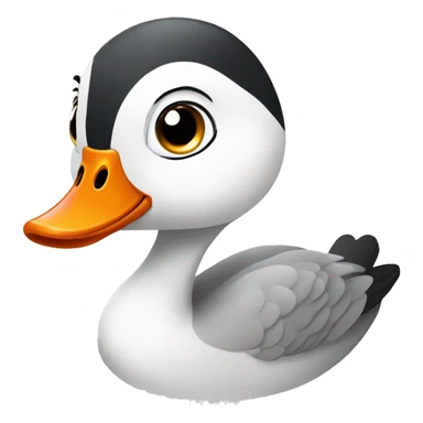 Cute little goose  sticker
