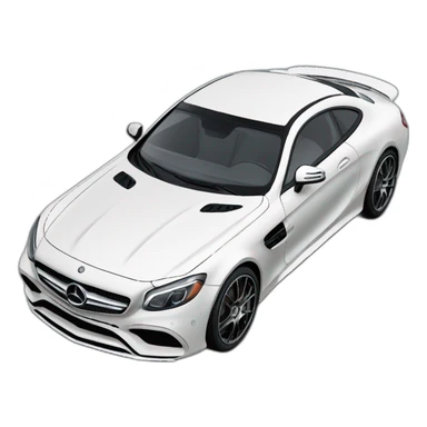 mercedes amg, isometric view sticker