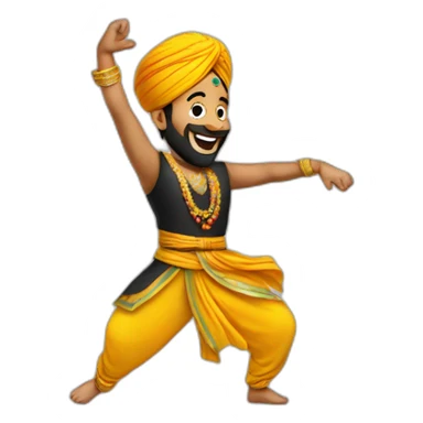 bhangra dancer sticker