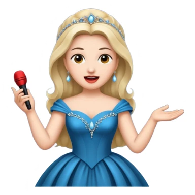 opera singer singing sticker