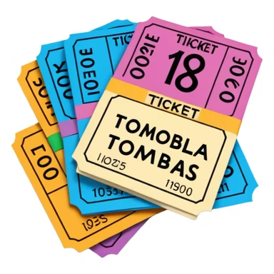 ticket tombola sticker