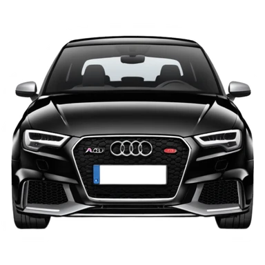 Car Audi rs 3 black sticker