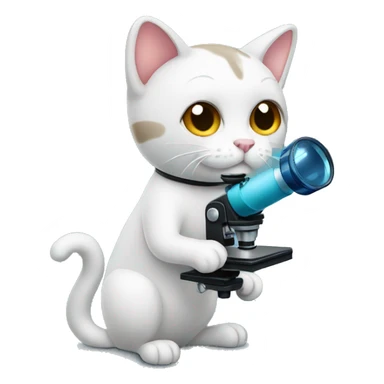 Cat handling microscopio sticker