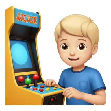 Retro Arcade Kid sticker