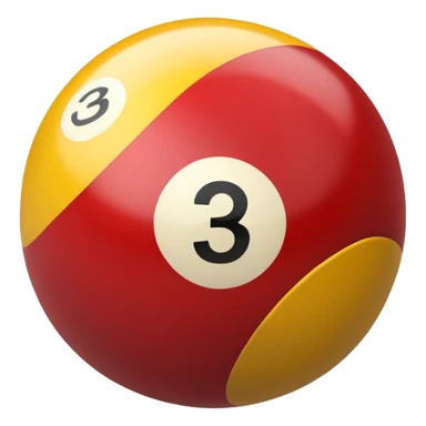 2 numbered billiard ball  sticker
