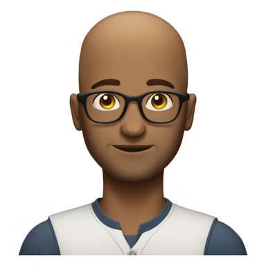 men in 30s bald he is it guy but he doesnt have glasses sticker