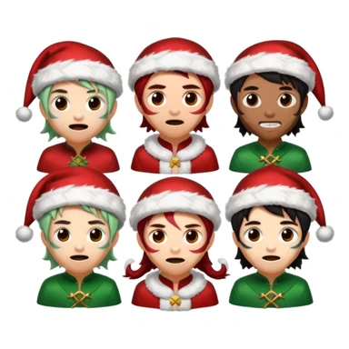 demon slayer jinglebells sticker