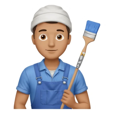 Ceramic Painter man sticker