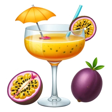 passionfruit & mango cocktail sticker