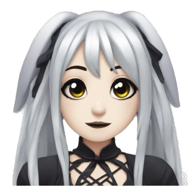 goth bunny girl anime sticker