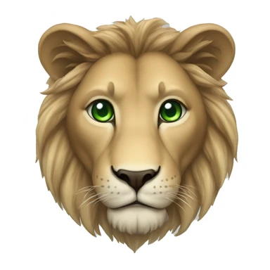 LION AVEC LES YEUX VERT sticker