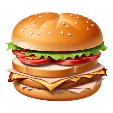 Smoked barbecue turkey sandwich  sticker