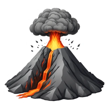 Volcano before eruption sticker