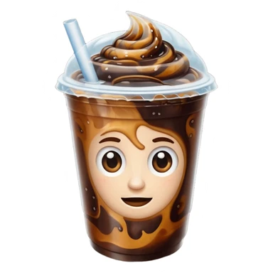 iced americano / with takeout cup sticker