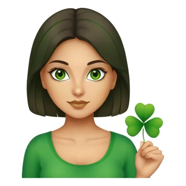 Latino woman st Patrick’s day  sticker