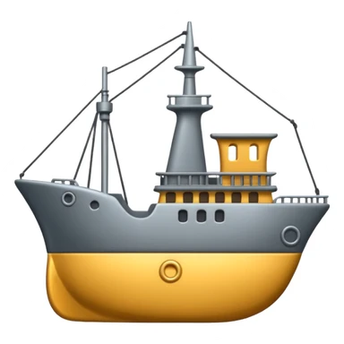 Ship 3d emoji sticker